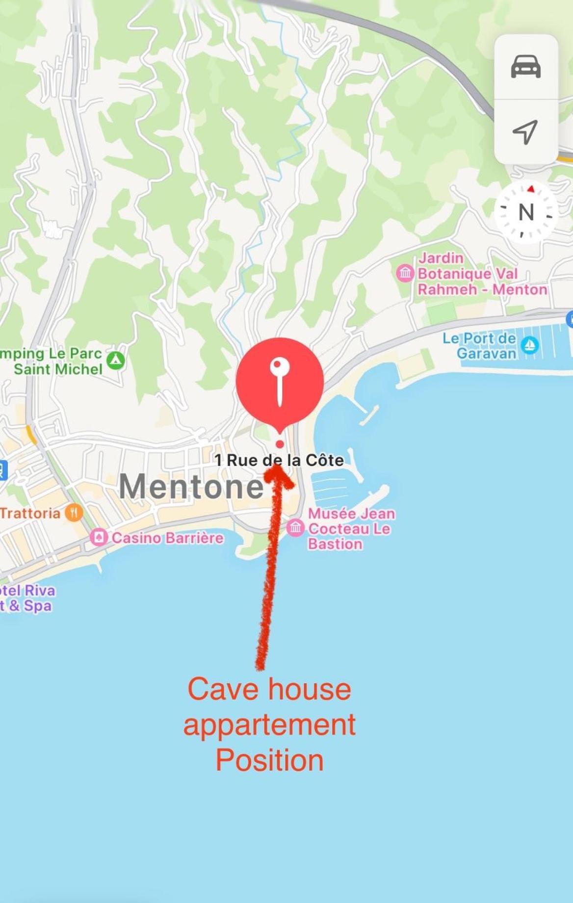 Cave House Apartment Menton Exterior foto